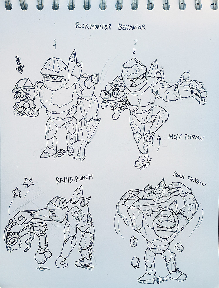 Rock Monster Sketches
